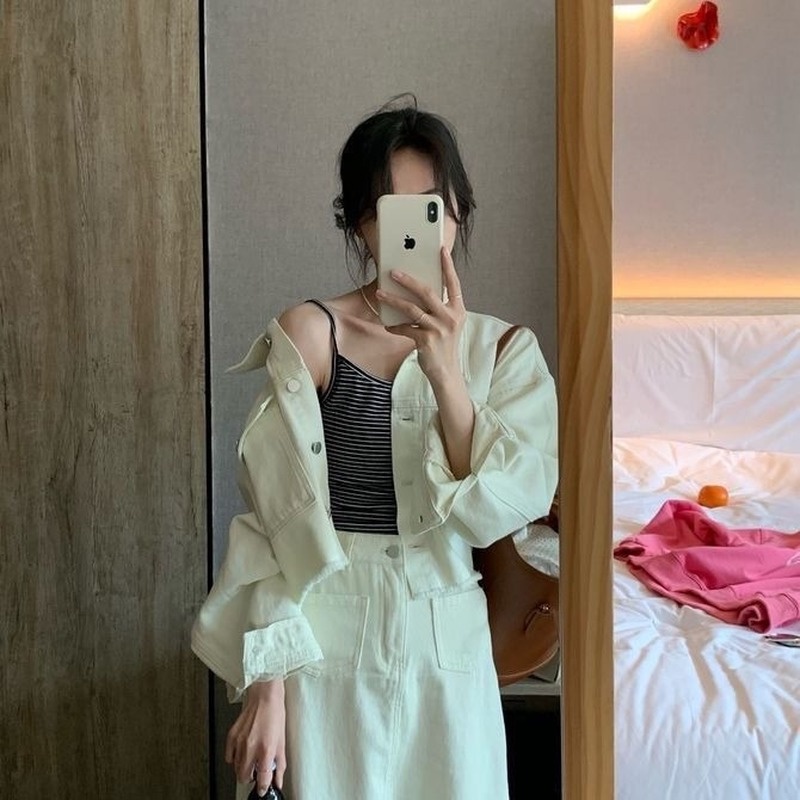 Áo Hai Dây Hở Lưng Họa Tiết Kẻ Sọc Thời Trang Mùa Hè Dành Cho Nữ