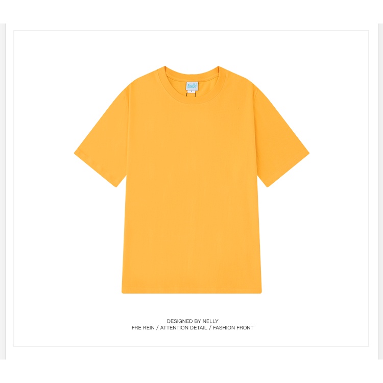 Áo phông Nelly Heybig tay ngắn trơn màu vàng