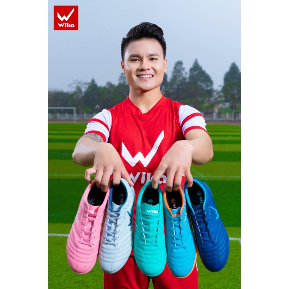 Giày Đá Bóng WIKA QH19 NEO Dành Sân Cỏ Nhân Tạo, Đế Cao Su Chống Trơn Trượt, Đinh Dăm TF Bám Sân Cực Tốt 2020-12 !!!