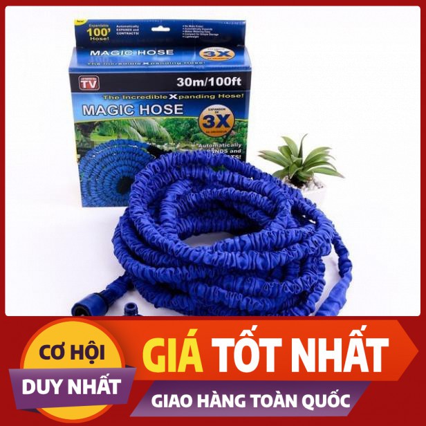 🔏Hàng Loại 1🔏 Vòi Rửa Xe, Tưới Cây, Vòi Xịt Rửa Thông Minh Giãn Nở Magic Hose Giãn Nở 15/30M