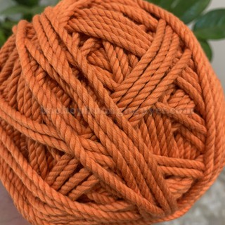 [ẢNH THẬT] Dây thừng cotton màu cam size 3mm thắt Macrame