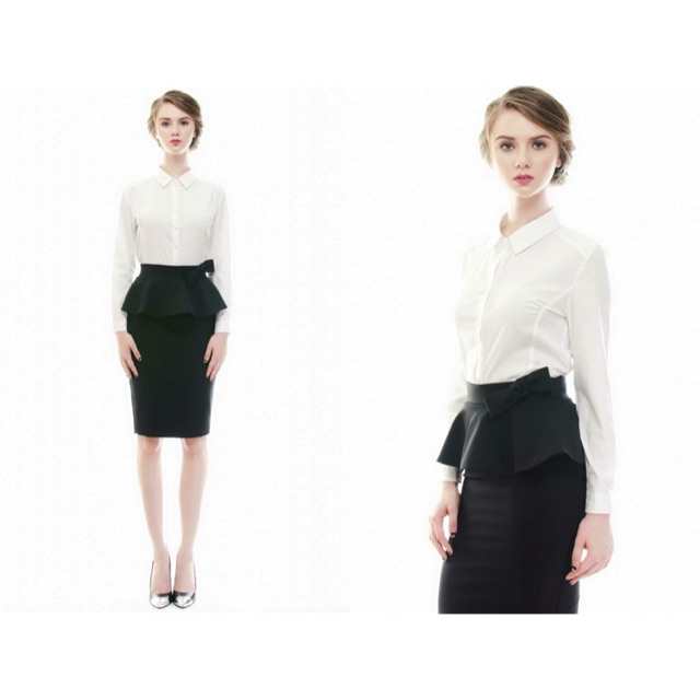 Chân váy bút chì eo đuôi cá dài