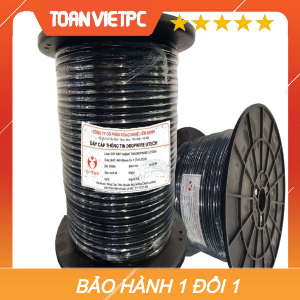 110m Dây Cáp Mạng Internet Kéo Ngoài Trời bấm sẵn, có gia cường, dầu chống ẩm