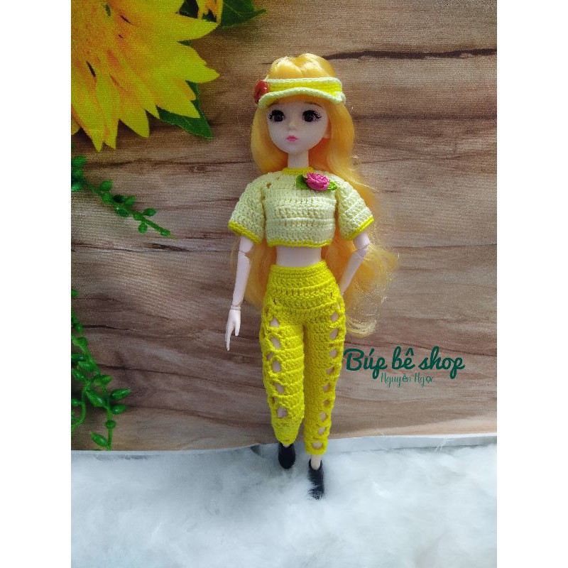 Mẫu 2 – Quần áo len cho búp bê barbie, búp bê 30cm