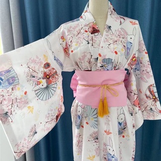 Kimono trang phục nhật bản đơn giản ( sẵn )