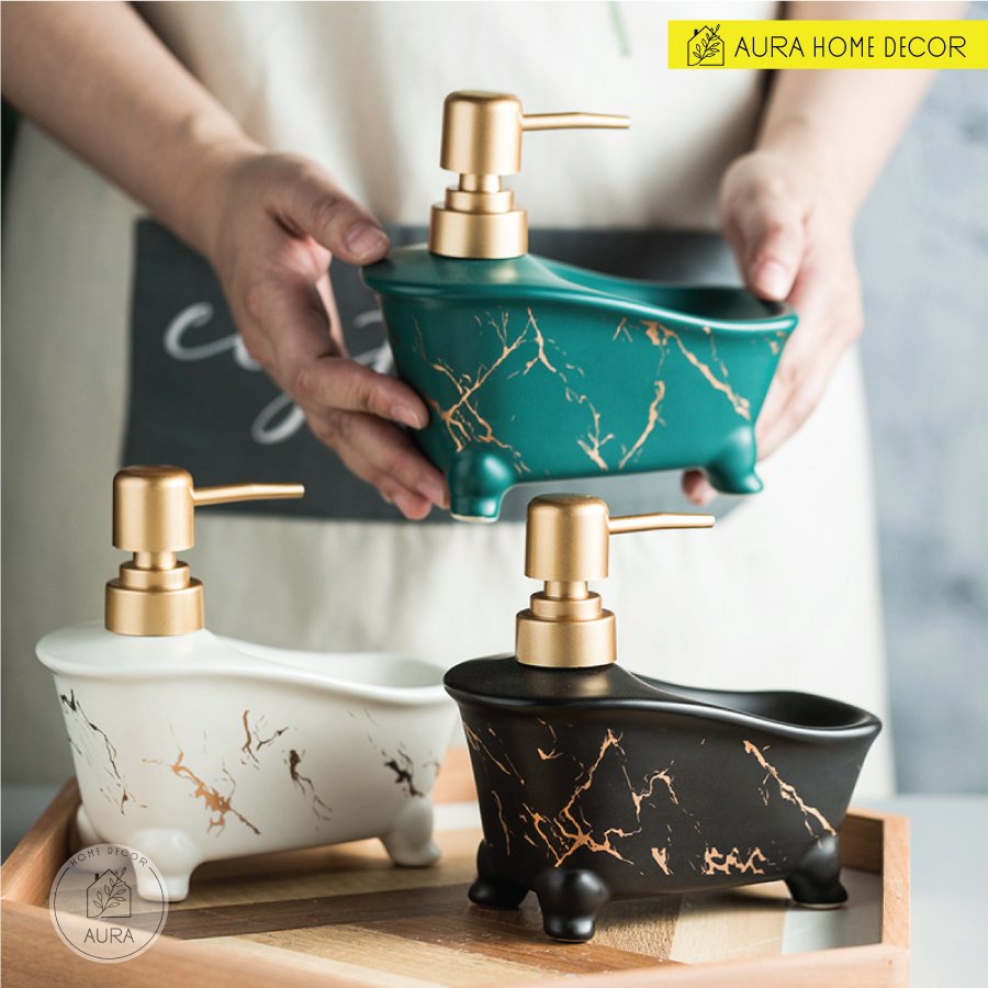 Bồn tắm decor 2IN1 đựng nước rửa tay, xà bông