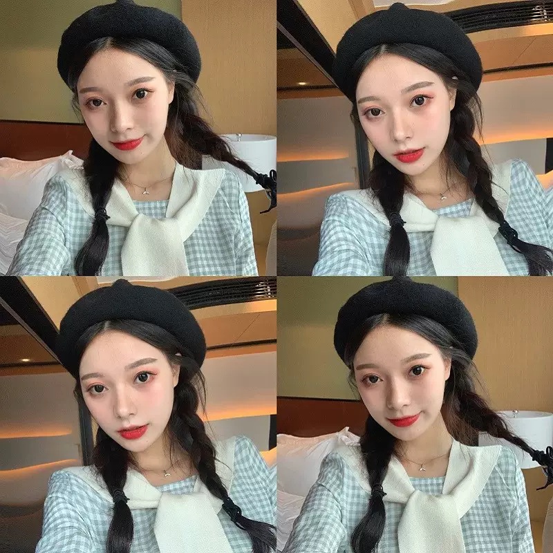 Mũ nón nồi beret dạ trơn nhiều màu thời trang nam nữ thanh lịch quý phái