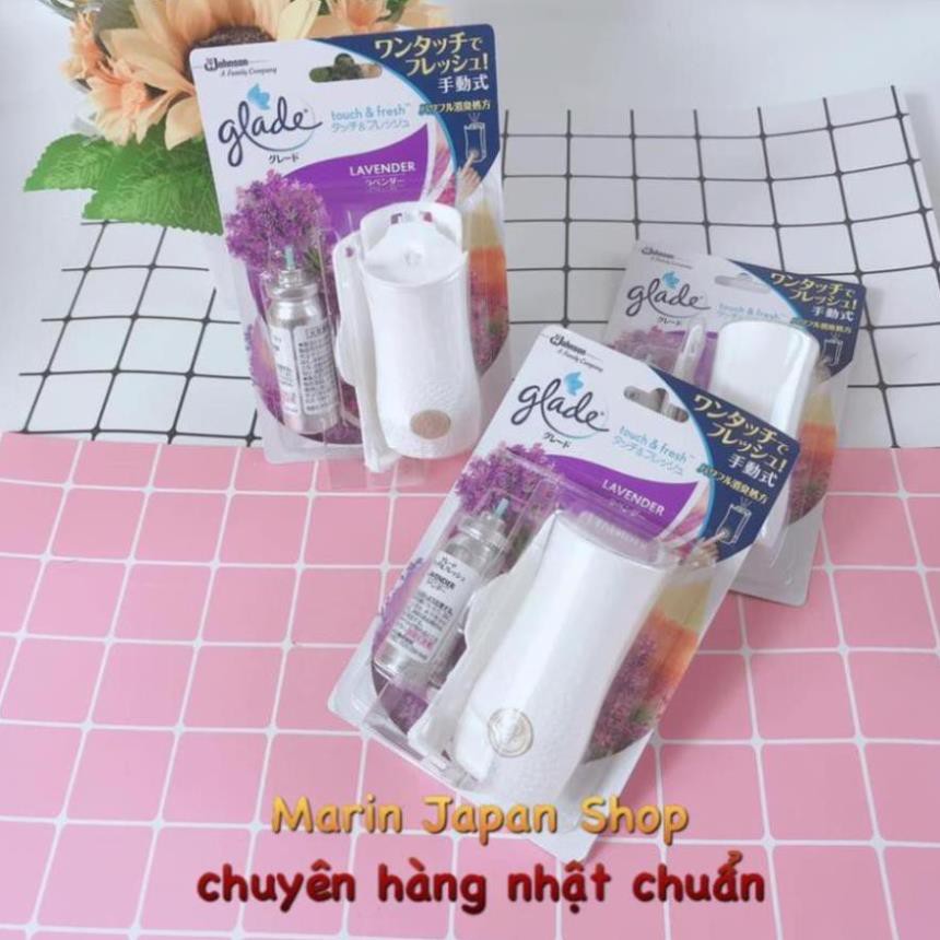 (SALE, Chuẩn store nhật) Máy xịt thơm phòng GLADE Nhật Bản + 1 lõi thay thế 14ml