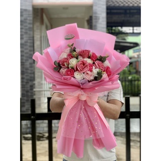 Cốt bó hoa 30-50 bông có sẵn xốp cắm khô đuôi ngăn - dài - rất dài