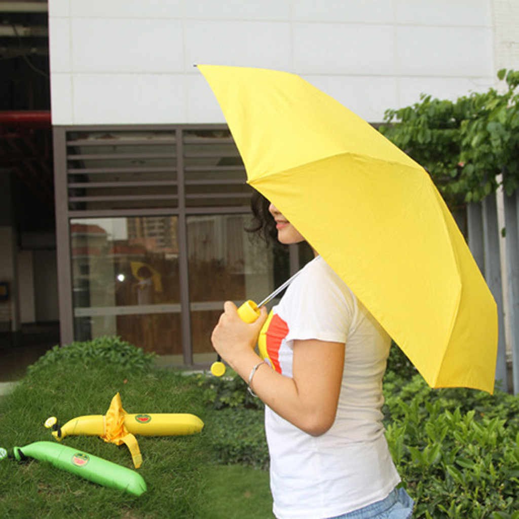 DÙ CHE NẮNG MƯA HÌNH TRÁI CHUỐI (FOLDABLE BANANA UMBRELLA)