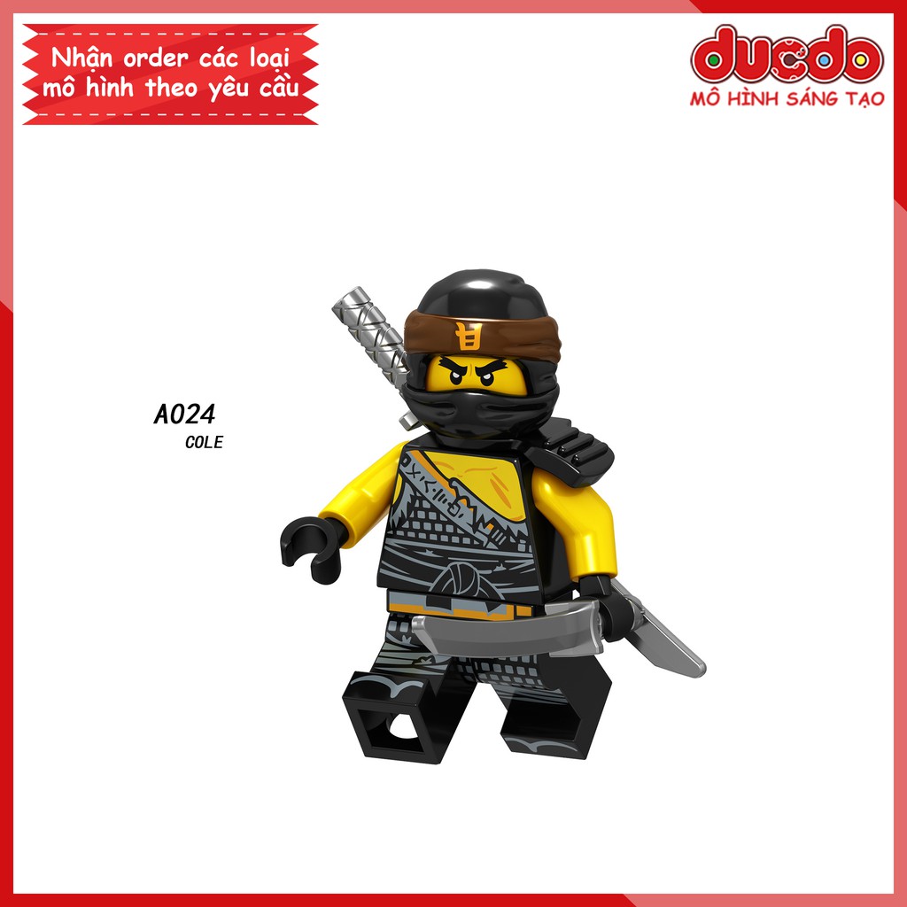 Minifigures các nhân vật trong Ninjago tuyệt đẹp - Đồ chơi Lắp ghép Xếp hình Mini Ninja Mô hình LeLe A017 - A024