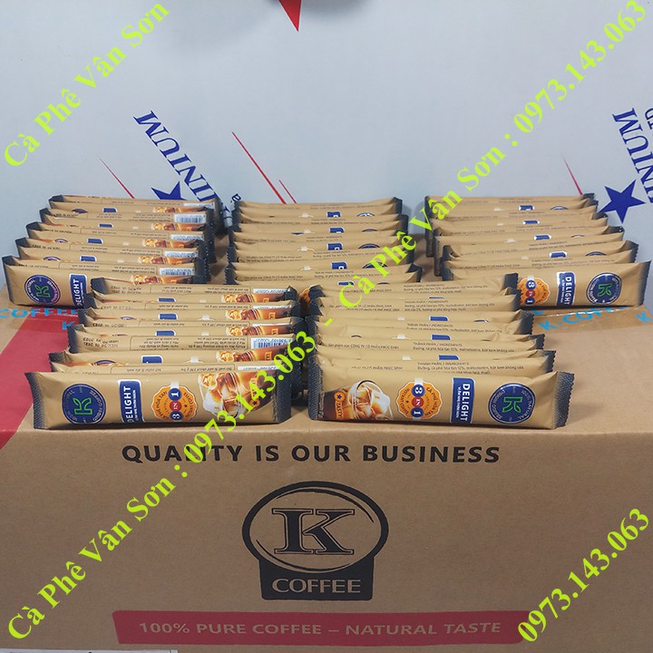 Cà phê sữa K Coffee Delight Phúc Sinh dây 10 gói dài nhỏ * 17g