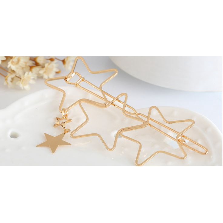 Kẹp Tóc Đồng Hình Học Đơn Giản Lukith M14