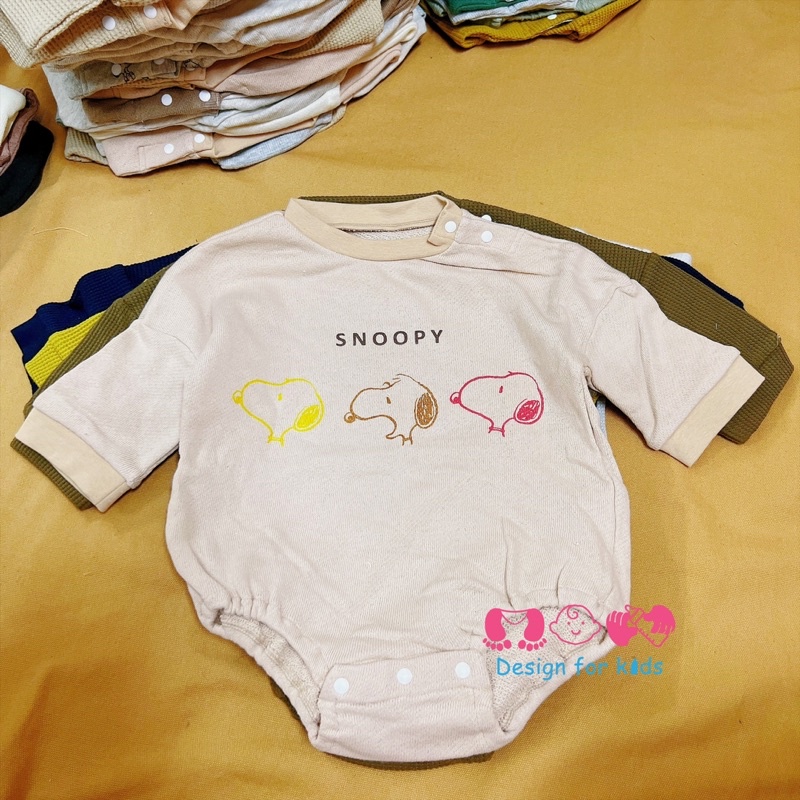 Bộ Body chip dài tay xuất Nhật phong cách Hàn siêu đáng yêu cho bé