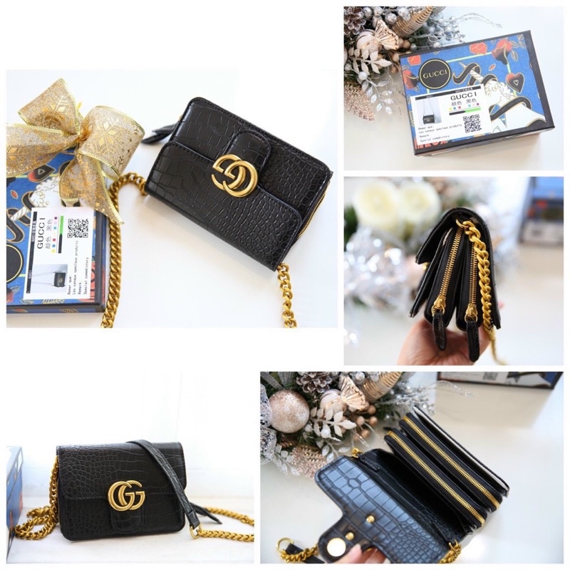 Túi Gucci Marmont fullbox bill size 18 tag vàng 3 ngăn♥️