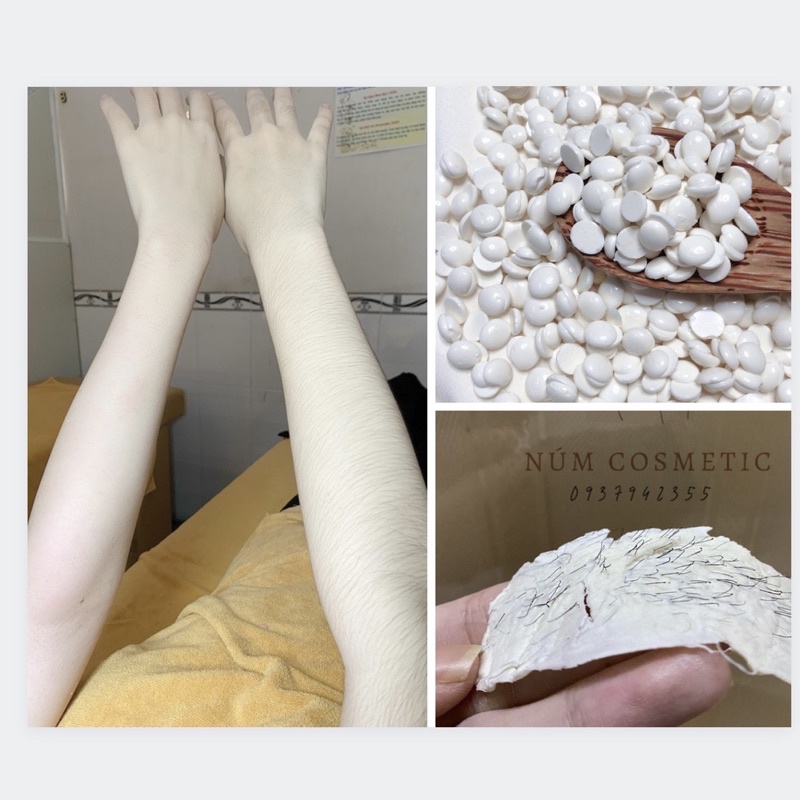 Hạt wax lông nóng hard wax beans triệt lông vĩnh viễn các vùng bikini, tay , chân nách...