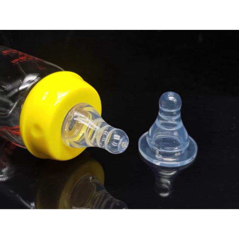 Núm ti silicon siêu mềm thay thế cho bình sữa cổ hẹp/cổ rộng/cổ chuẩn XN01 size S-M-L-LL