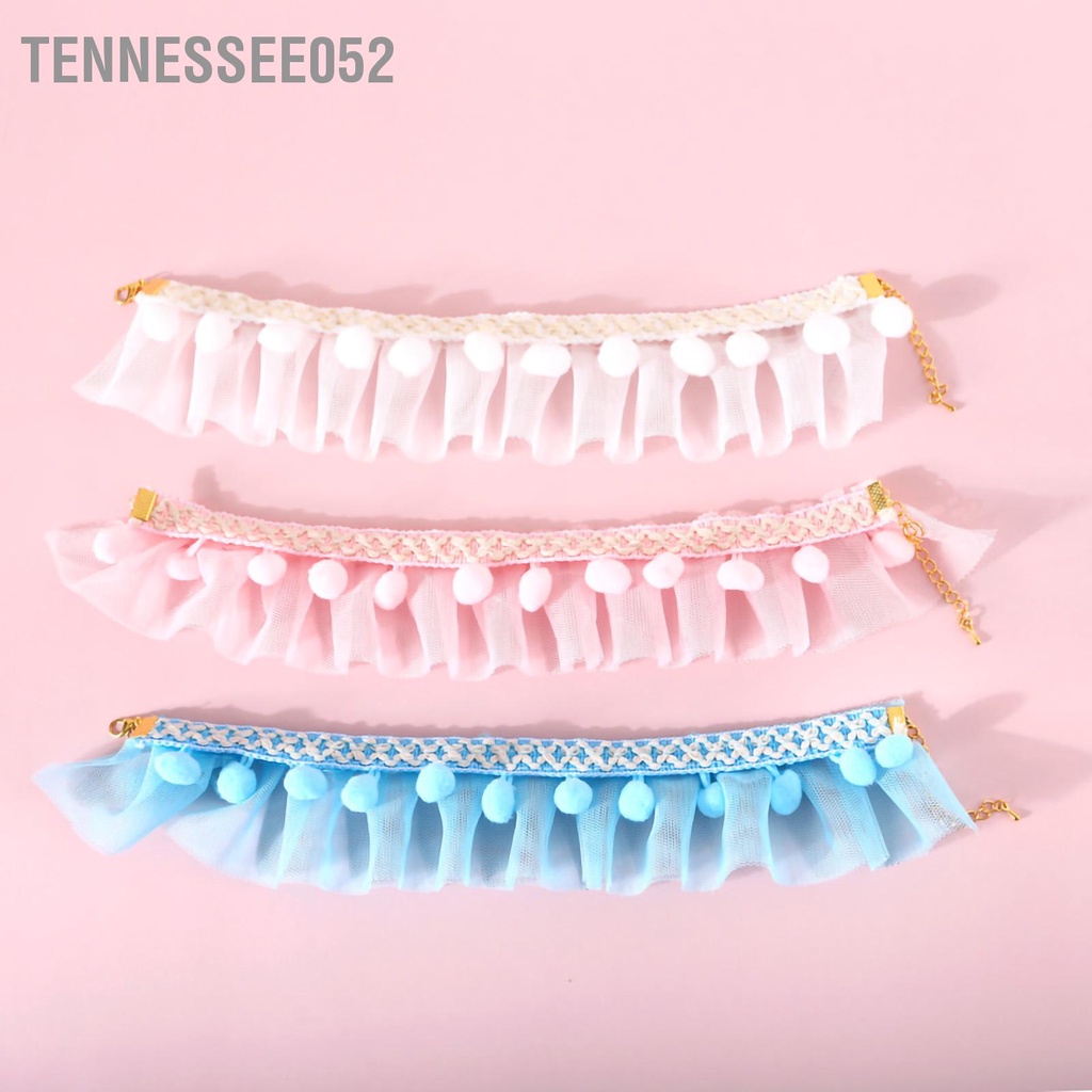 Tennessee052 Vòng cổ ren cho thú cưng Màu sắc rực rỡ có thể điều chỉnh Chinoiserie Cat vật nuôi nhỏ Chó mèo
