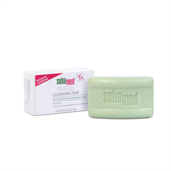 Xà phòng kháng khuẩn cho da khô, da chàm Sebamed pH5.5 Cleansing Bar 50gr