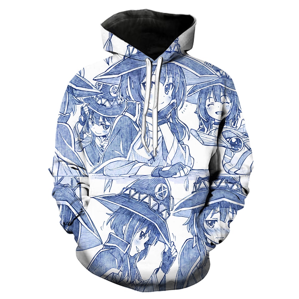 Áo Hoodie Nam In Hình Konosuba Megumin 3d Cá Tính | BigBuy360 - bigbuy360.vn