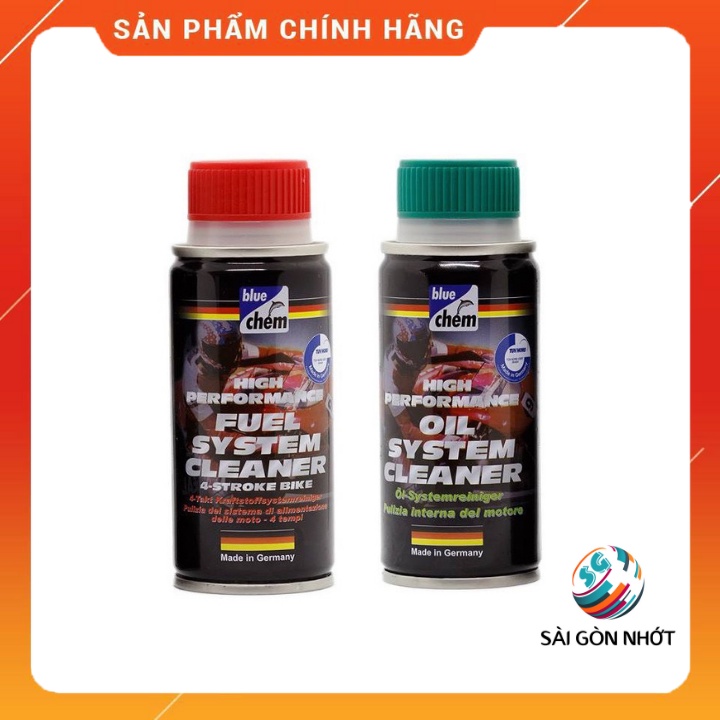 [COMBO] Súc rửa động cơ Bluechem Oil System Cleaner 50ml + Vệ sinh phun Bluechem Fuel System Cleaner 50ml - CHÍNH HÃNG