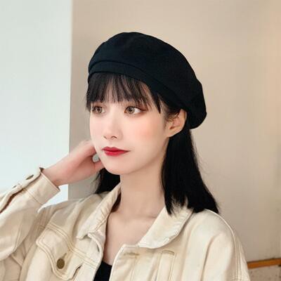 Mũ nồi Nón beret thời trang phong cách Hàn Quốc, Kèm túi zip