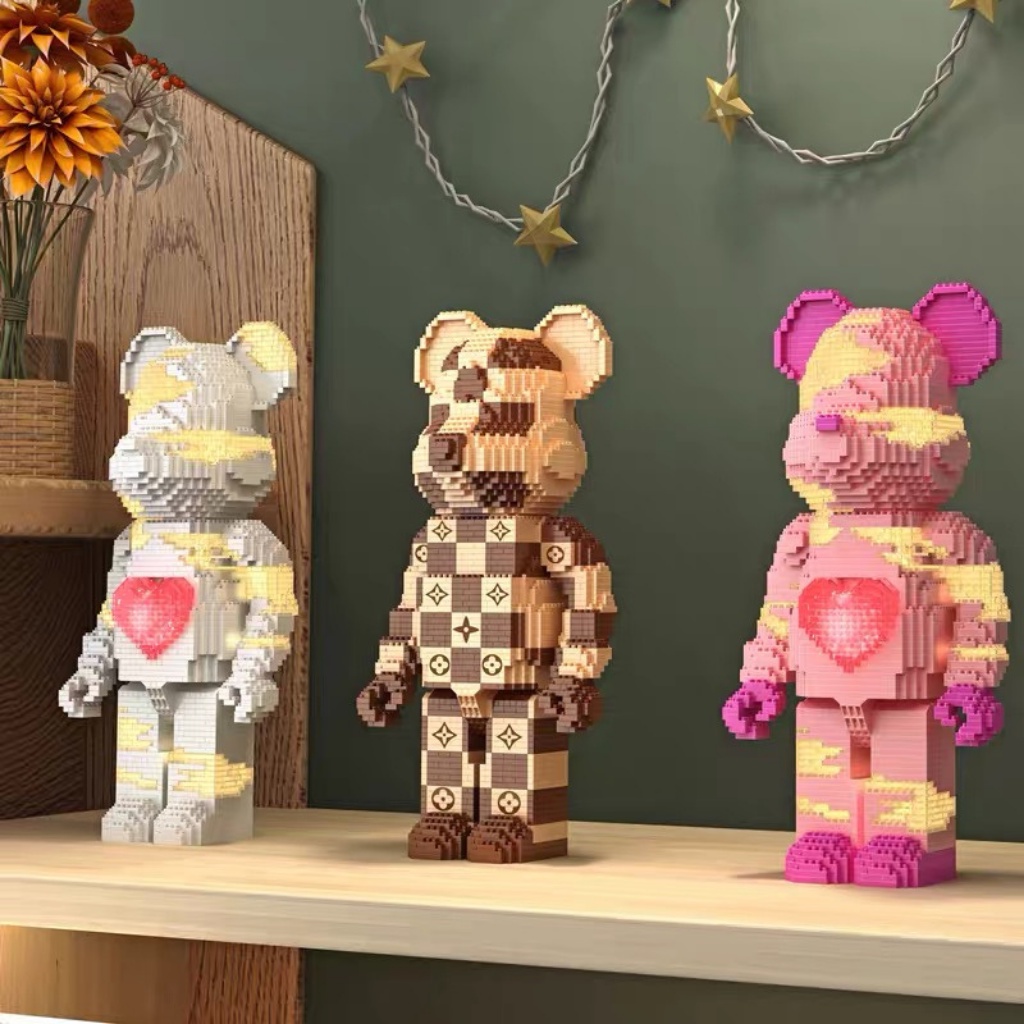 Mô hình lắp ráp bearbrick 3d lắp ráp gấu bearbrick 36cm Đồ chơi lắp ráp bearbrick đồ chơi xếp hình cho bé Nghiền store
