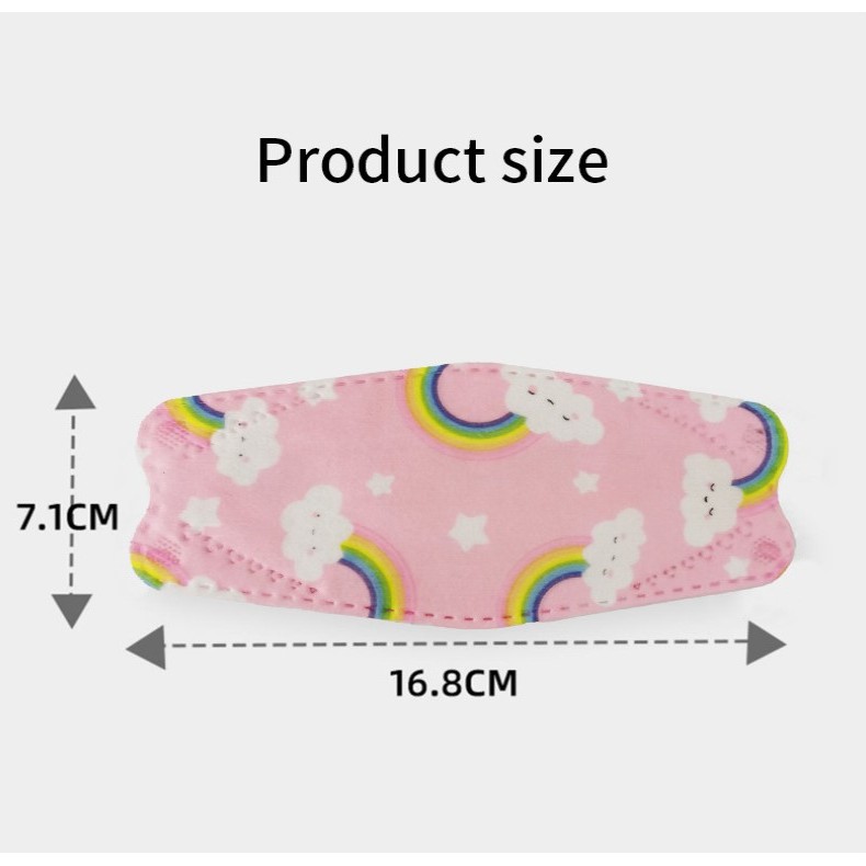 10pcs KN95cho bé 4-12 years old children face mask disposable cartoon pattern 3D baby fish mask with four layers of protection | BigBuy360 - bigbuy360.vn