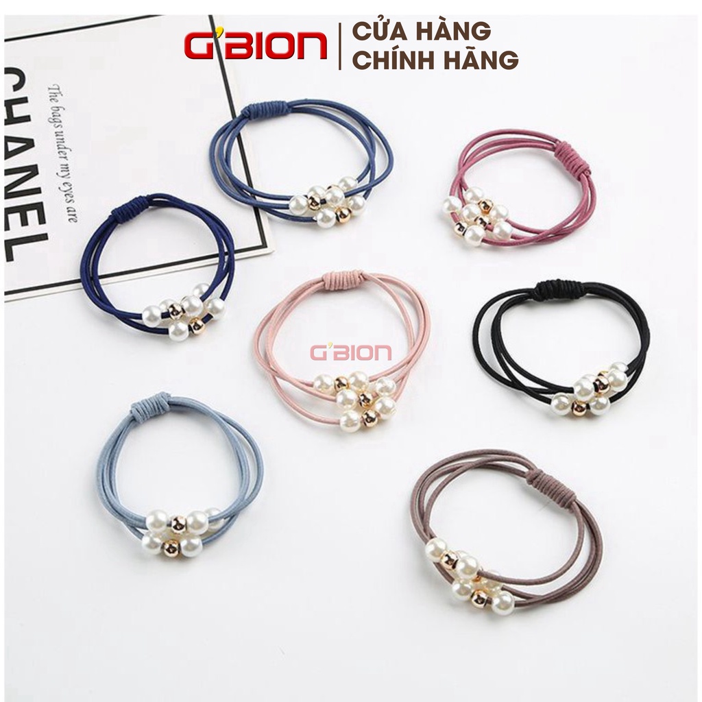 Buộc tóc đính đá nhân tạo 3 dây, NPP GBION