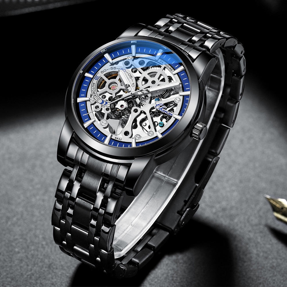 Đồng Hồ Cơ Tự Động Chexi Chất Liệu Thép Không Gỉ Chống Thấm Nước Sang Trọng Cho Nam