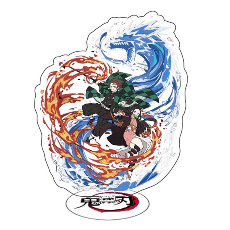 Mô hình nhân vật anime Demon Slayer Kimetsu No Yaiba Rengoku Kyoujurou làm từ acrylic kích thước 15cm