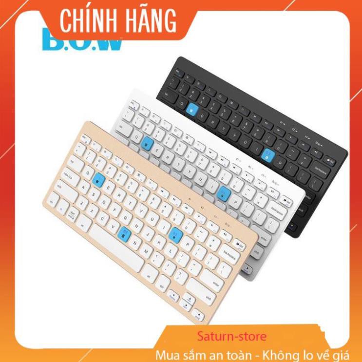 Bàn Phím Bluetooth Điện Thoại, bàn phím rời Máy Tính Bảng Bluetooth Bow HB191A cao cấp - Chat với shop để chon màu nhé