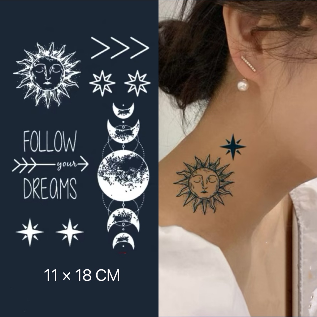Hình Xăm Dán Tạm Thời Lâu Trôi 2 Tuần Bán Vĩnh Viễn D125