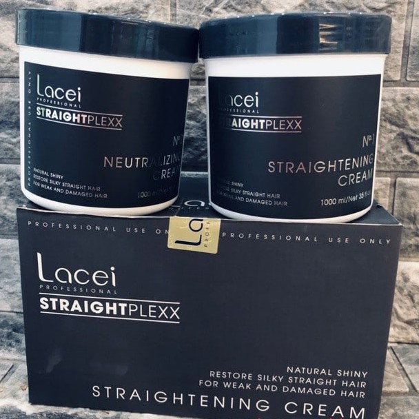 Thuốc duỗi tóc siêu thẳng Lacei Straightplexx - Straightening Cream 1000mlx2