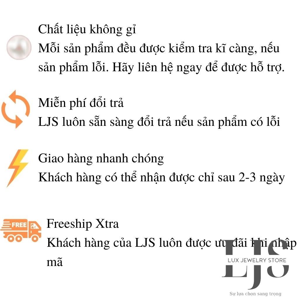 Lắc chân nữ bạc 925 Lux Jewelry, lắc chân bạc nữ cỏ 4 lá đính đá trẻ trung - LUX823