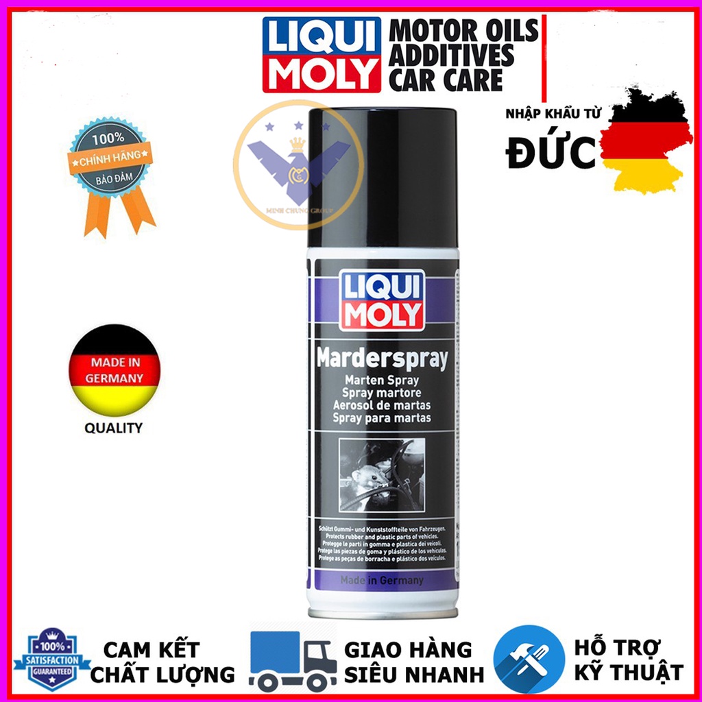 Chai xịt chống chuột - đuổi chuột cho ô tô - xe máy LIQUI MOLY MARDER-200ml- 1515 -Made in Germany