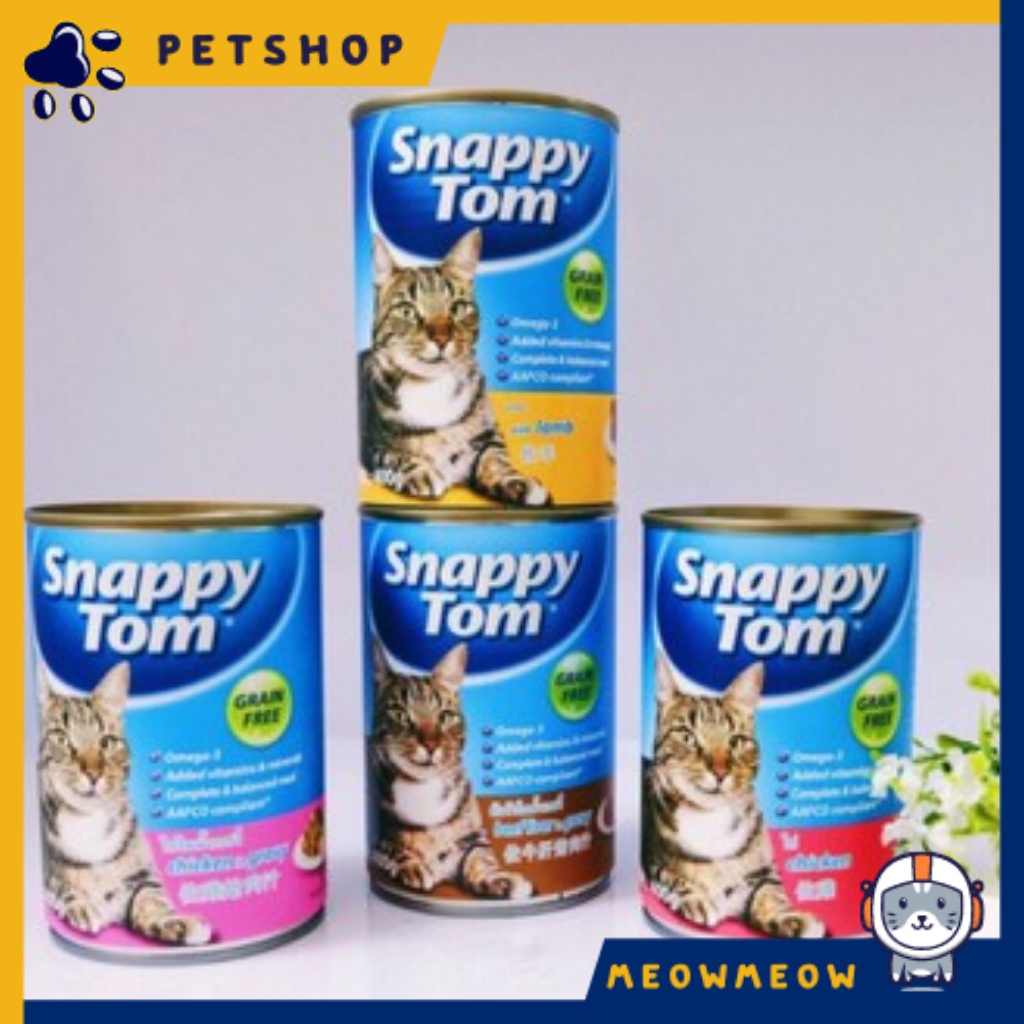 Pate cho mèo Snappy Tom | Lon 400GR | - Pate Snappy Tom - Thức ăn dinh dưỡng cho mèo.