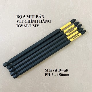 Bộ 5 Mũi Vít DeWalt Có Từ Ph2 - 15cm