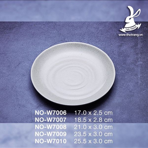 Dĩa Ảo Tròn Sóng 9 Nâu Nhựa Melamine Đài Loan - Chính Hãng