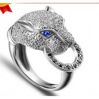 Nhẫn đầu báo bạc 925