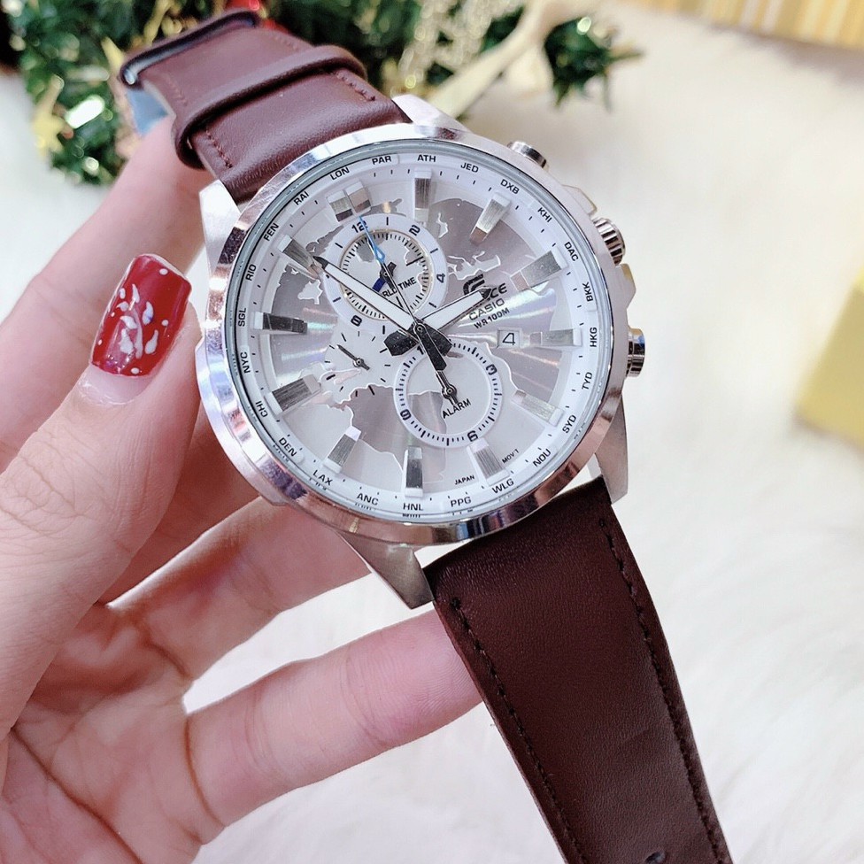 ĐỒNG HỒ NAM EDIFICE DÂY DA EFR303L