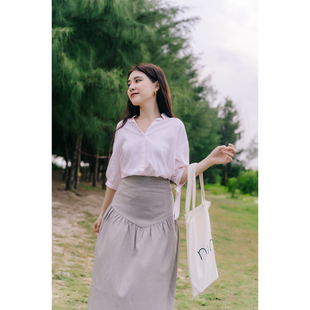 MINX - Áo Sơ Mi Cut Out Back Shirt