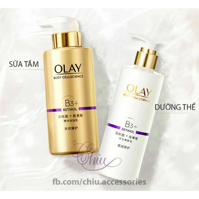 Sữa tắm Olay B3+Retinol trắng sáng và trẻ hóa da
