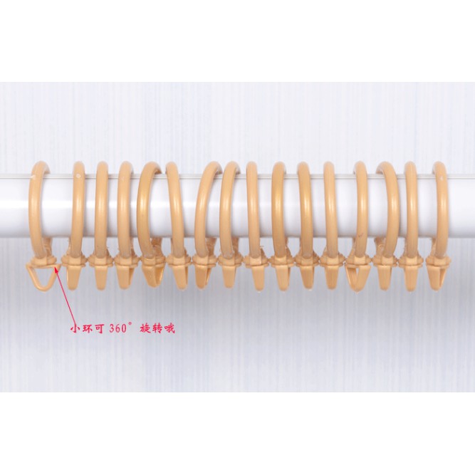 Set 10 Khoen Tròn Treo Rèm cửa sổ Bằng Nhựa Tiện Dụng