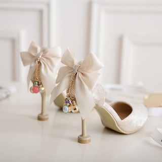 (ORDER) Giầy cao gót đính nơ dễ thương
