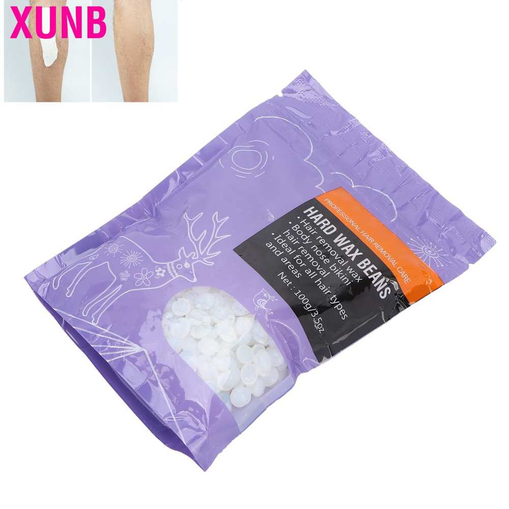 [Hàng mới về] Hộp 100g Hạt Đậu Sáp Cứng Trong Suốt Tẩy Lông Tiện Dụng | BigBuy360 - bigbuy360.vn