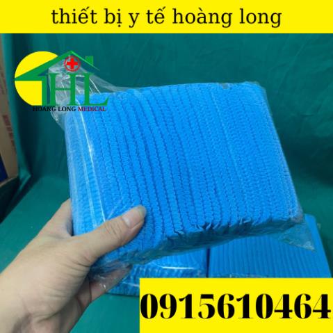 Mũ Giấy Y Tế Trùm Tóc Dùng 1 Lần Bịch 100 Chiếc