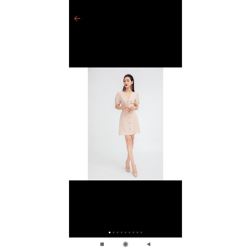Đầm 20again màu be size L new