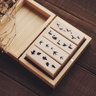 Meo.hime 𓃠 Con dấu gỗ đàn én hãng Snake and monkey