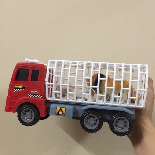 Đồ Chơi Ô Tô Chở 2 Thú- Ô Tô Chở Hổ, Sư Tử